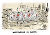 Cartoon: Katastrophale Lage in Aleppo (small) by Schwarwel tagged krieg,syrien,aleppo,humanität,waffenstillstand,waffen,gewalt,terror,is,isalmischer,staat,katastrophe,stadt,karikatur,schwarwel