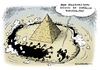 Cartoon: Mubarak rennt Konsequenzen davon (small) by Schwarwel tagged mubarak konsequenz folge kairo regierung tempo wechsel pyramide demonstration demonstranten präsident opposition attacke gewalt steine schlagstock tod krieg verletzung pferd kamel barrikade kampf ägypten polizei militär blut karikatur schwarwel