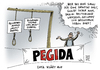 Cartoon: PEGIDA Galgen Merkel Gabriel (small) by Schwarwel tagged pegida,dresden,demo,demonstration,galgen,merkel,gabriel,ermittlung,staatsanwaltschaft,recht,gesetz,nazis,rechte,rechts,lügenpresse,lutz,bachmann,straftet,ausländer,ausländerfeindlichkeit,asyl,asylsuchende,flüchtlinge,refugees,welcome,pack,angela,sigmar,mo