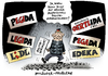 Cartoon: PEGIDA Oertel eigener Verein (small) by Schwarwel tagged pegida,oertel,eigener,verein,ex,pressesprecherin,kathrin,demo,demonstration,aggression,politik,politikverdrossenheit,legida,lidl,edeka,mitläufer,problem,nazi,rechts,rassistisch,refugees,welcome,bachmann,islam,islamisierung,karikatur,schwarwel