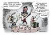 Cartoon: Schrumpfstaat USA (small) by Schwarwel tagged karikatur,schwarwel,us,usa,schrumpfstaat,staat,krise,bankrott,schulden,einigung,republikaner,demokraten,tea,party,barack,obama,arm,alt,geld,finanzen,macht,schuldenstreit,supermacht,sparpaket,sozial,ausgaben,öffentlicher,dienst,sparen,kürzung,rechtsradikal