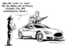 Cartoon: Stromauto Tesla Autoindustrie (small) by Schwarwel tagged stromauto,tesla,autoindustrie,auto,karikatur,schwarwel