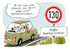 Cartoon: Tempolimit Scheuer (small) by Schwarwel tagged tempolimit,scheuer,verkehrsminister,spd,autobahn,geschwindigkeit,geschwindigkeitsbegrenzung,130,kilometer,pro,stunde,bundesverkehrsministerium,maut,mautdebakel,umweltschutz,naturschutz,umweltschützer,sicherheit,klimawandel,klimawende,klimagegner,klimaleugner,cartoon,karikatur,schwarwel