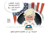 Cartoon: Trump Handelskriege Twitter (small) by Schwarwel tagged donald,trump,us,usa,amerika,präseident,president,make,america,great,again,first,twitter,social,media,algorithmus,www,world,wide,web,ortal,portale,likes,profil,medien,krieg,terror,handelskrieg,strafzölle,strafzoll,china,nordkorea,kim,jong,un,atombombe,atomwaffe,atomwaffen,handelskriege,zoll,zölle,wirtschaft,geld,finanzen,wirtschaftsmacht,weltmacht,weltmächte,alu,aluminium,stahl,handel,industrie,wettbewerb,import,export,stahlimporte,welthandel,cartoon,karikatur,schwarwel