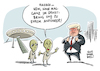 Cartoon: Trumps Weltsicht (small) by Schwarwel tagged trump donald weltsicht zeitenwende amerika us usa präsident präsidentschaftskandidat politik politiker unternehmer fake news außerirdische republikaner republikanische partei karikatur schwarwel