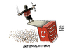 Cartoon: Türkei Aktionsplattform (small) by Schwarwel tagged brisant,einschätzung,bundesregierung,türkei,aktionsplattform,is,islamischer,staat,islamisten,ankara,deutschland,verdrehte,mentalität,karikatur,schwarwel,terror,terrorismus,waffen,gewalt