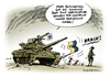 Cartoon: Ukraine Gipfel Waffenruhe (small) by Schwarwel tagged ukraine,gipfel,waffenruhe,vereinbarung,kiew,vericht,russische,panzer,grenze,russland,putin,karikatur,schwarwel