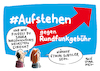 Cartoon: Wagenknecht Aufstehen GEZ (small) by Schwarwel tagged sarah,wagenknecht,die,linke,links,tweet,social,media,account,profil,afd,alternative,für,deutschland,rechtspopulismus,rechtspopulisten,rechtsextremismus,rechtsextrem,aufstehen,bewegung,gez,rundfunkbeitrag,polemik,regierungsrundfunk,öffentlich,rechtliche,sender,tv,fernsehen,radio,ard,zdf,bürgermedien,intendant,sammlungsbewegung,sammelbewegung,zwangsbeiträge,zwangsbeitrag,beitrag,gebühr,propaganda,populist,populistin,populismus,cartoon,karikatur,schwarwel