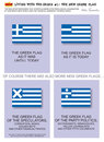 Cartoon: The new Greek flag-s (small) by etc tagged greek flag economic crisis