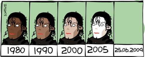 Cartoon: Michael Jackson (medium) by Josef Schewe tagged michael,jackson,jacko,rip,dead,good,bye,nose,white,schewe,michael jackson,jacko,nase,tod,tot,weiß,thriller,black or white,the jacksons,jackson 5,todestag,metamorphose,morphing,veränderung,bleichung,hautbleichung,haut,afroamerikaner,michael,jackson,black,or,white,the,jacksons