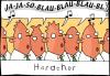 Cartoon: hardcore (small) by Josef Schewe tagged song hardcore blau singer chor männer enzian 