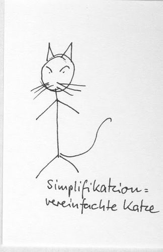 Cartoon: Katzenlexikon (medium) by manfredw tagged katze,einfach,simpel,vereinfachung