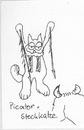 Cartoon: Katzenlexikon (small) by manfredw tagged katze,picador,stierkampf