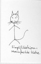 Cartoon: Katzenlexikon (small) by manfredw tagged katze,einfach,simpel,vereinfachung