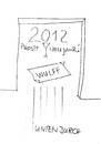 Cartoon: Prosit Neujahr 2012 (small) by manfredw tagged wulff,kredit,zeitung,unten,durch,würde,neujahr,präsident,bundespräsident,blamage,blamieren,rücktritt