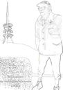 Cartoon: Brockenbenno (small) by Peter Losch tagged brocken,wandern,person,prominent,guinnessbuch,harz,berg,sachsen,anhalt,schierke
