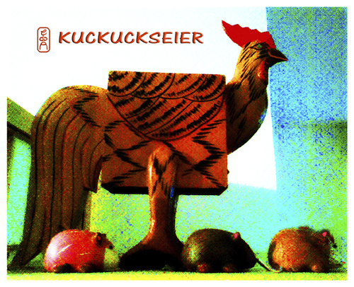 Cartoon: Kuckuckseier (medium) by edda von sinnen tagged tiere,edda,von,sinnen