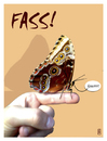 Cartoon: FASS! (small) by edda von sinnen tagged schmetterling,butterfly,frühling,zenundsenf,zensenf,zenf,andi,walter,spingtime,edda,von,sinnen