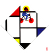 Cartoon: holy mondrian (small) by edda von sinnen tagged art,caricature,cartoon,composing,edda,von,sinnen,gerrit,thomas,rietveld,great,dead,artists,on,bicycles,homage,hommage,karikatur,kunst,paintings,piet,mondrian,zensenf,zenundsenf