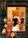 Cartoon: Horror Corset (small) by edda von sinnen tagged halloween,party,horror,corset,kürbis,pumpkin,illustration,edda,von,sinnen