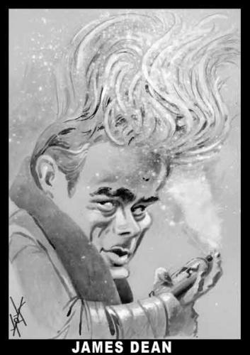 Cartoon: JAMES DEAN (medium) by KARKA tagged james,dean,caricature