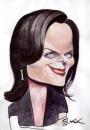 Cartoon: Emily Deschannel caricature (small) by KARKA tagged emily,deschanel,bones