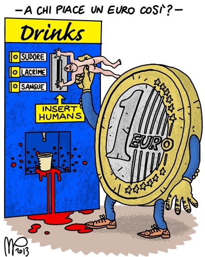 Cartoon: A chi piace? (medium) by emmeppi tagged politica,vignette,europa,crisi,austerity,suicidi