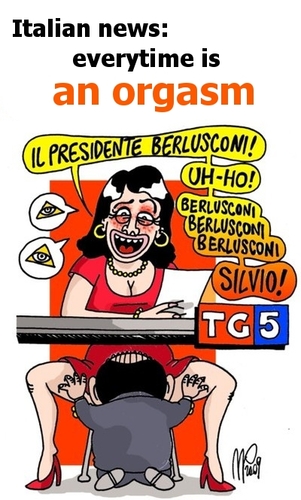 Cartoon: italian news II (medium) by emmeppi tagged italy,journalism,media,berlusconi,monopole