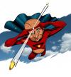 Cartoon: AkneMan (small) by tinotoons tagged akne,superhero,