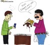 Cartoon: Döner mit viel Schaf. (small) by Butterfass tagged food