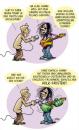 Cartoon: Neuer Sound (small) by Comiczeichner tagged musik gitarre 