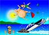 Cartoon: Jet ski (small) by undertoon tagged jet,ski,undertoon