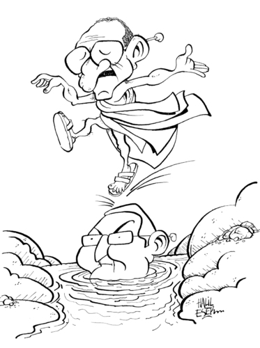 Cartoon: Baykal ve Kilictaroglu (medium) by halileser tagged baykal,ve,kilictaroglu