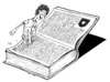 Cartoon: kalem-kitap-pencil-book (small) by halileser tagged 04