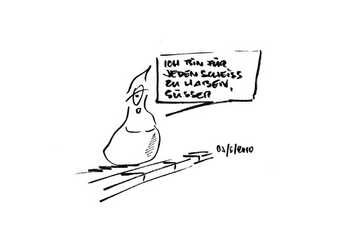 Cartoon: Für jeden Scheiß zu haben (medium) by georg_juergens tagged scheiße,prostitution,strich,straße