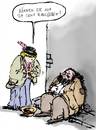 Cartoon: 20cent (small) by bob tagged penner bettler alte frau spende hut geld münze cent euro bob hack