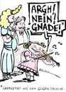 Cartoon: Die Sprache der Geigen (small) by bob tagged geige
