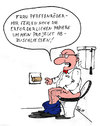 Cartoon: Klowitz (small) by bob tagged manager,chef,klo,toilette,klopapier,toilettenpapier,projekt,papiere,unterlagen