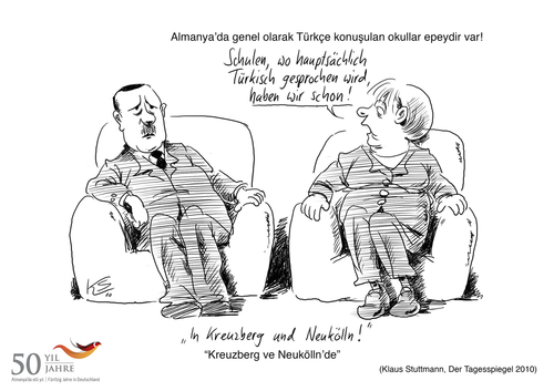 Cartoon: 50 Yil 50 Karikatür (medium) by toonpool com tagged turkey,germany,50,years,migration