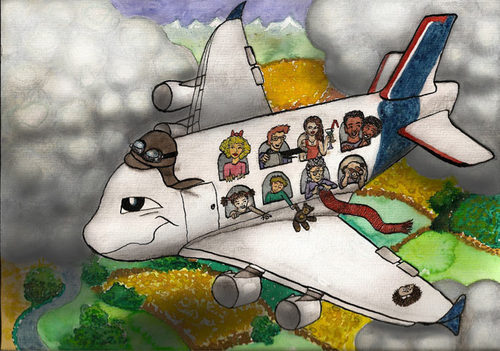 Cartoon: Airbus A380 Contest (medium) by toonpool com tagged lufthansa,airbus380,airbus,plane,flugzeug,contest