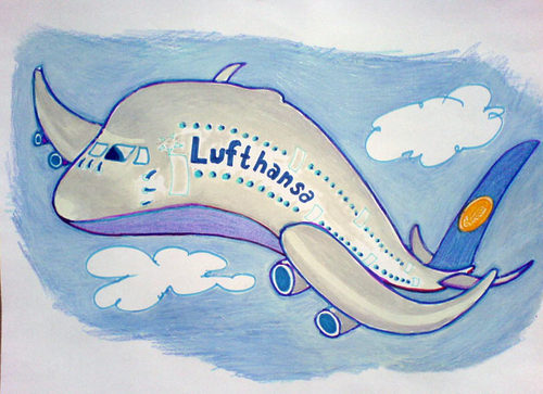 Cartoon: Airbus A380 Contest (medium) by toonpool com tagged lufthansa,airbus380,airbus,plane,flugzeug,contest