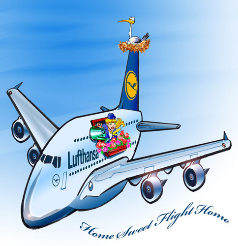 Cartoon: Airbus A380 Contest (medium) by toonpool com tagged airbus380,airbus,flugzeug,plane,contest