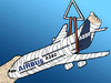 Cartoon: Airbus A380 Contest (small) by toonpool com tagged lufthansa,airbus380,airbus,plane,flugzeug,contest