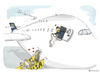 Cartoon: Airbus A380 Contest (small) by toonpool com tagged lufthansa airbus380 airbus plane flugzeug contest