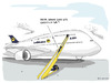 Cartoon: Airbus A380 Contest (small) by toonpool com tagged lufthansa,airbus380,airbus,plane,flugzeug,contest