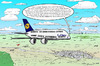 Cartoon: Airbus A380 Contest (small) by toonpool com tagged lufthansa airbus380 airbus plane flugzeug contest