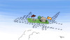 Cartoon: Airbus A380 Contest (small) by toonpool com tagged lufthansa airbus380 airbus plane flugzeug contest