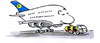 Cartoon: Airbus A380 Contest (small) by toonpool com tagged airbus380 airbus flugzeug plane contest