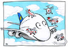 Cartoon: Airbus A380 Contest (small) by toonpool com tagged airbus380 airbus lufthansa contest plane flugzeug