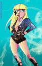 Cartoon: Lady Gaga Caricature (small) by nolanium tagged lady,gaga,caricature,nolan,harris,nolanium